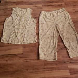 No name 2 piece pajama set